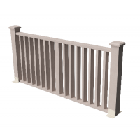 Декоративные ограждения ДПК " Риальто", Выбеленный дуб, шлифованное Декоративные ограждения ДПК " Риальто", Выбеленный дуб, шлифованное