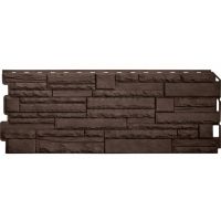 Фасадные панели Скалистый камень ЭКО Коричневый