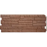 Фасадные панели Скалистый камень ЭКО Терракотовый