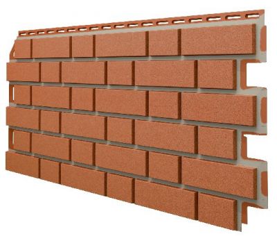 Фасадные панели (Цокольный Сайдинг) VOX Solid, Clinker, Terracota от производителя  Vox по цене 720 р
