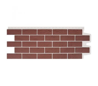 Фасадные панели Cостаренный кирпич Элит Корица (Махагон) белый ШОВ от производителя  Grand Line по цене 704 р