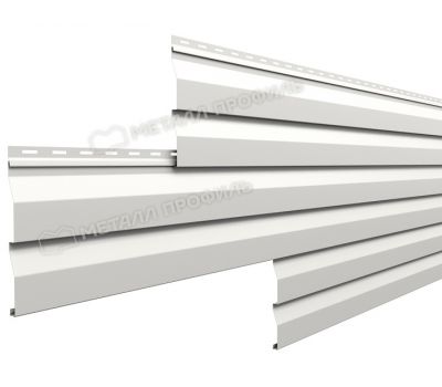 Металлический сайдинг МП СК-14х226 (PURMAN-20-9010-0.5) Чистый белый от производителя  Металл Профиль по цене 1 550 р