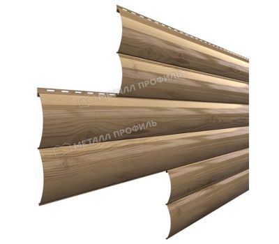 Металлический сайдинг Woodstock-Т-28х330 (ECOSTEEL-01-Сосна-0.5) от производителя  Металл Профиль по цене 1 550 р