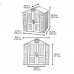 Пластиковый сарай LifeTime 7'x4,5' (2,1 м х 1,37 м) от производителя  Lifetime по цене 135 000 р