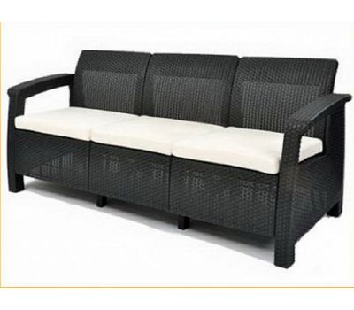 Диван Corfu Love Seat Max Коричневый от производителя  Allibert по цене 27 690 р