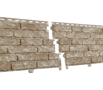 Фасадная панель Стоун Хаус Кварцит - Светло-Бежевый от производителя  Ю-Пласт по цене 429 р