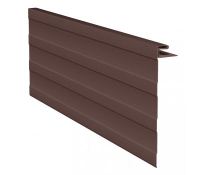 J-фаска ( ветровая, карнизная планка ) коричневая для винилового сайдинга от производителя  Россия по цене 720 р